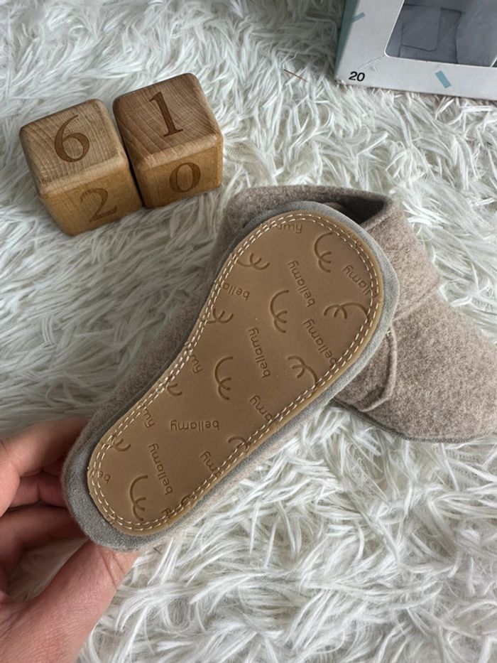 Chaussons en feutre beige Bellamy taille 20 - photo numéro 4