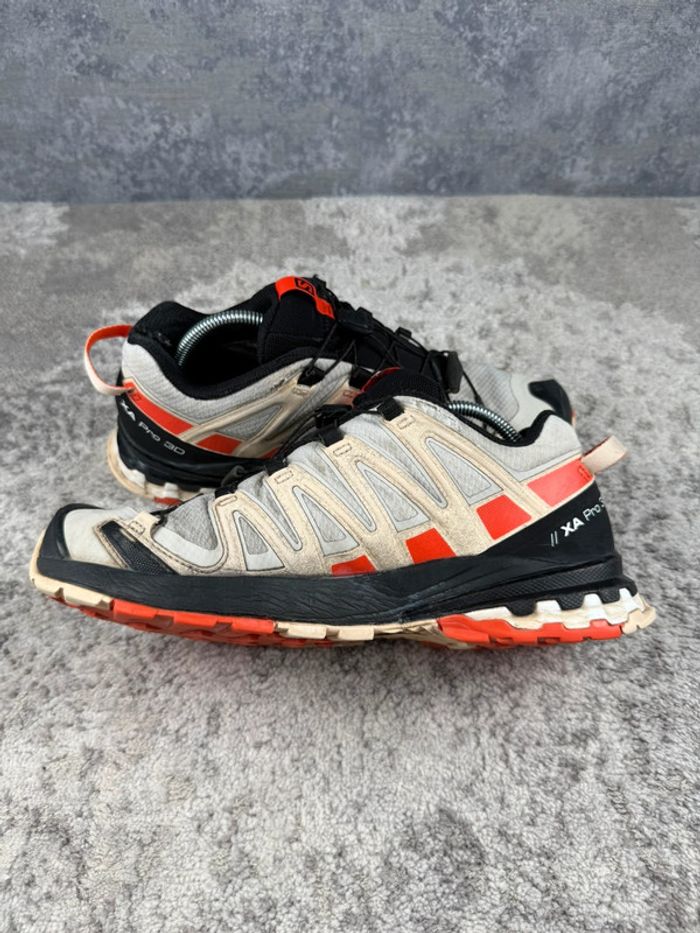 Salomon XA Pro 3D V8 - Gore-Tex - Black & White & Orange - photo numéro 7