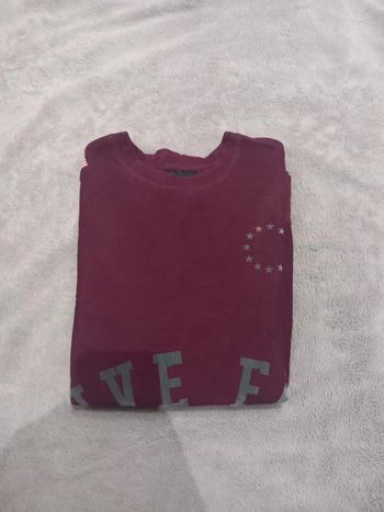 Pull/Sweat vintage Manche Courte Bordeaux