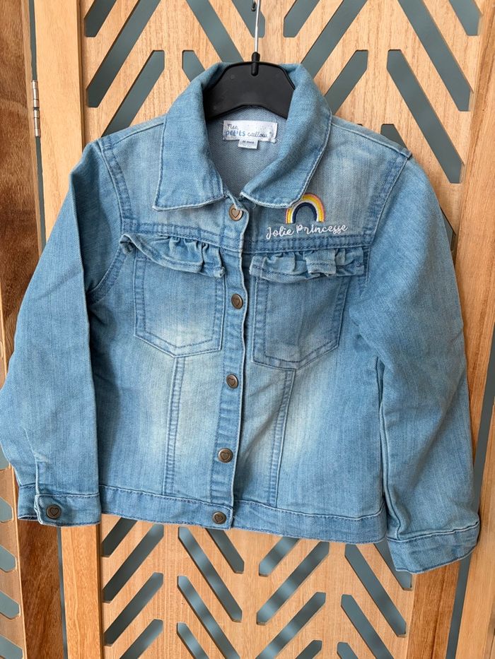 Veste en jeans fille 36m 3a - photo numéro 2