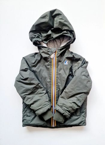 K-way - Veste manches longues, avec capuche - Jacques / Jack Plus Padded - Kaki (3 ans)