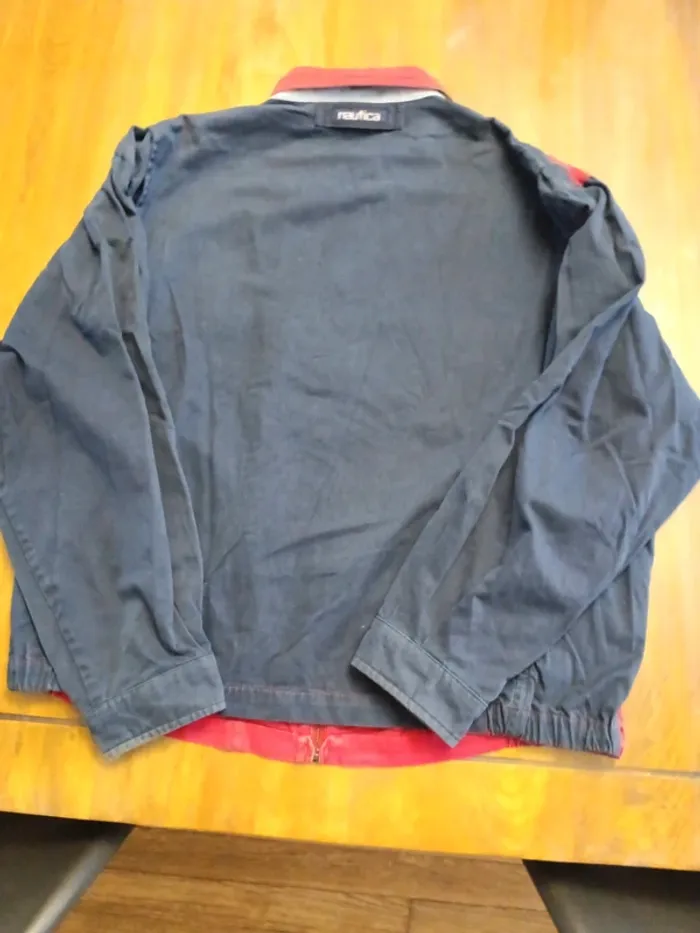 Veste Harrington nautica rouge Bleu Taille L - photo numéro 2