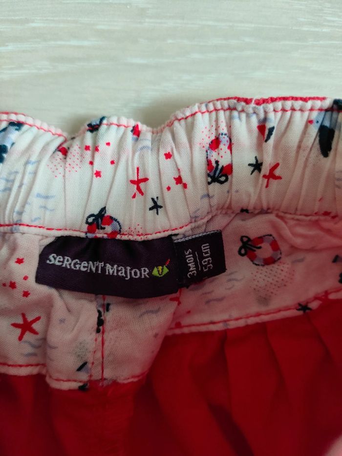 Pantalon sergent major rouge 3 mois - photo numéro 3