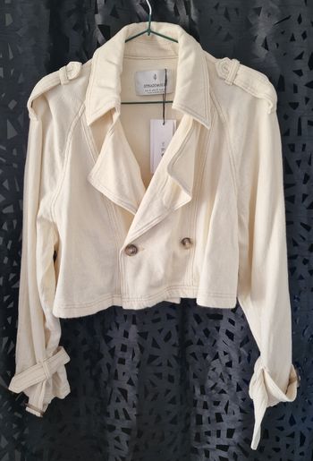 Veste courte beige trench Stradivarius – neuve étiquette – taille S