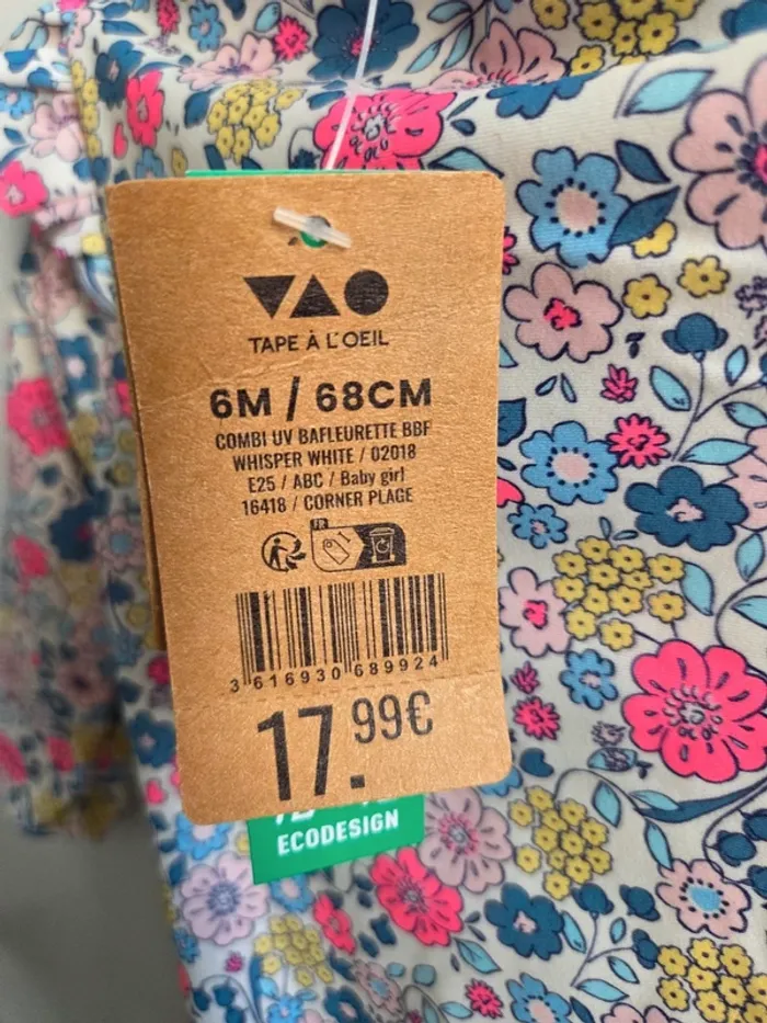 Maillot de bain neuf 6 mois - photo numéro 4