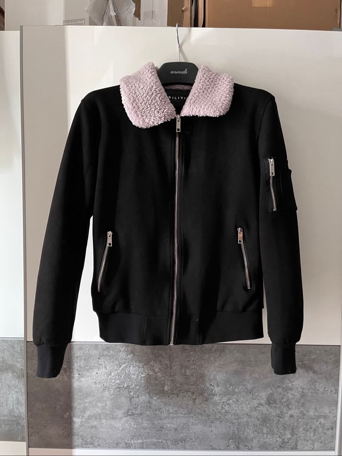 Veste frilivin aspect daim
