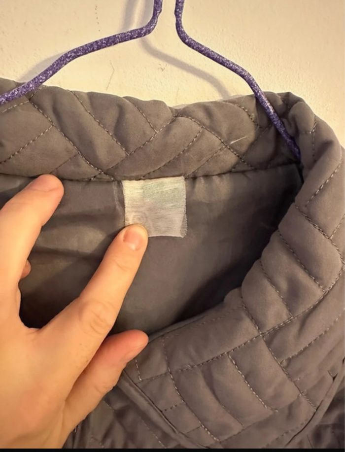Veste matelassé pierre balmain vintage grise - photo numéro 7