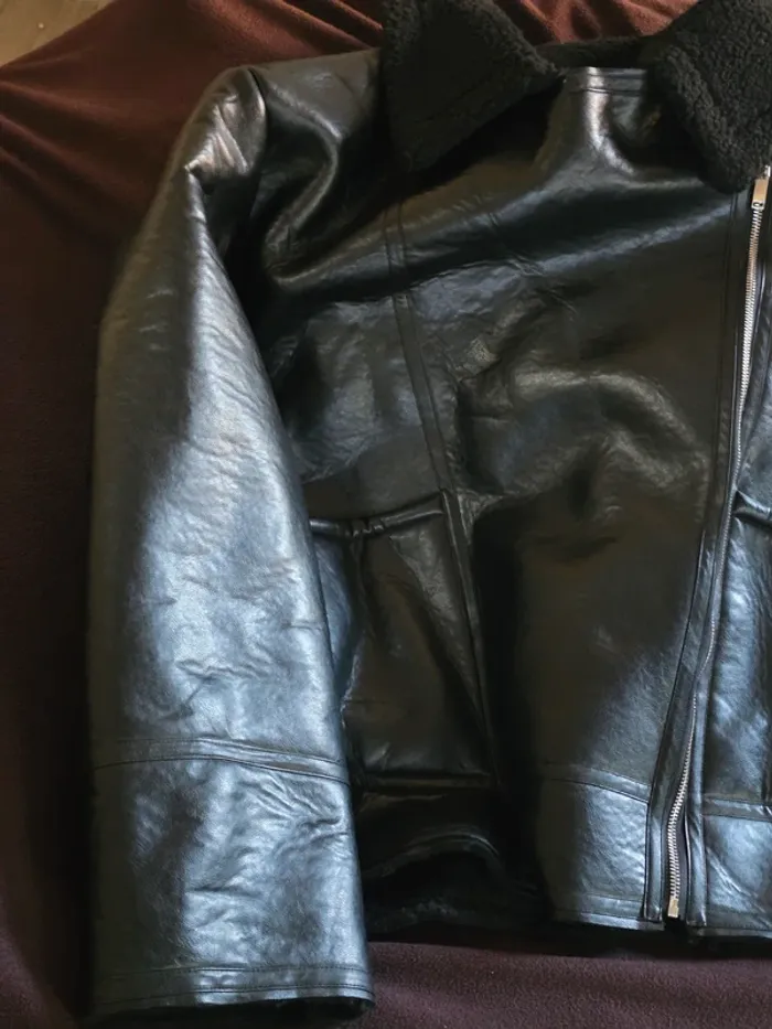 Perfecto noire fourré - photo numéro 3