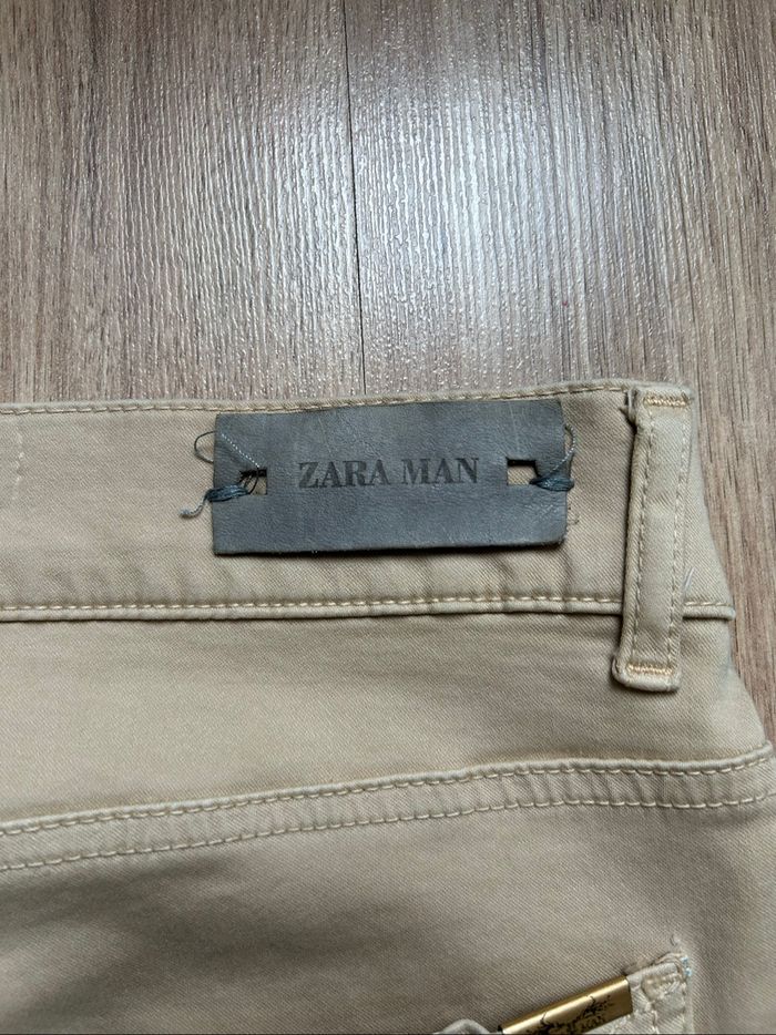 Jean beige uni Slim Homme Zara Tailles 42-44 - photo numéro 10