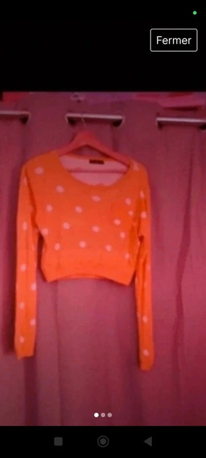 Croc top a pois moutarde