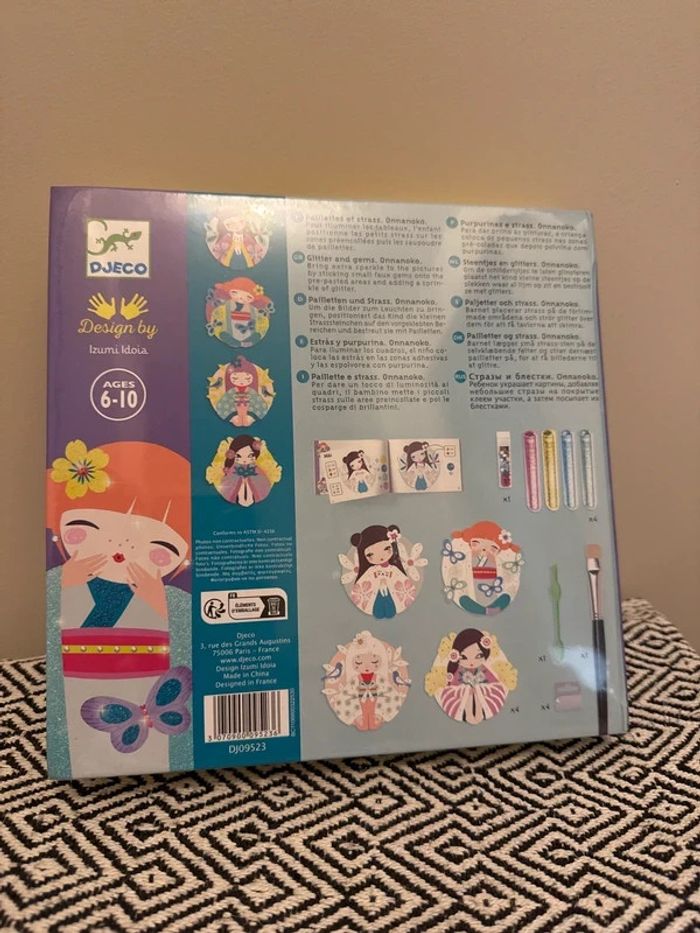 Djeco - coffret créatif kit Paillettes et Strass Onnanoko - 6 ans et + - photo numéro 2