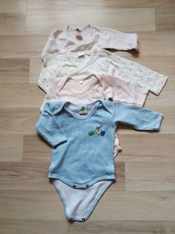 Lot 4 bodies Looney Tunes, mots d'enfants, Influx