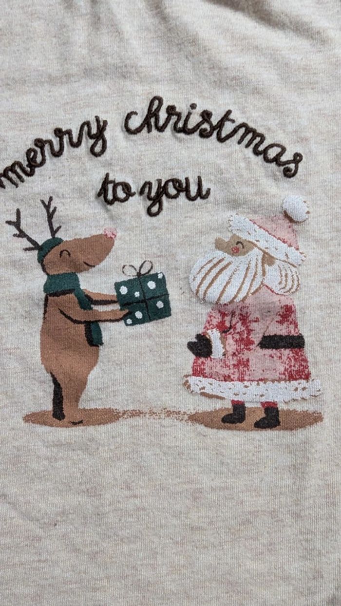 T-shirt noël défaut dessin 18 mois - photo numéro 2