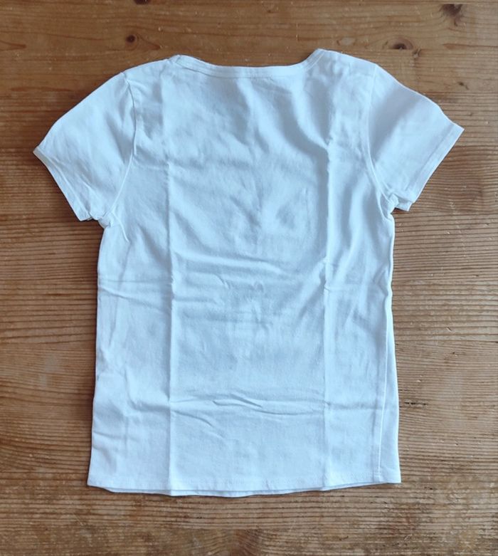Tee-shirt Blanc Basique – Decathlon – 5/6 Ans – Confort & Simplicité - photo numéro 2