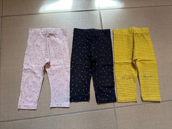 Lot 3 leggings fille 1 an (12mois) Kiabi