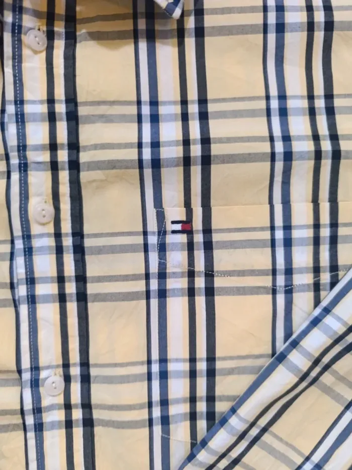 Chemise à carreaux tommy Hilfiger héritage poplin - photo numéro 2