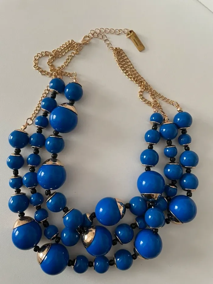 Collier perles bleu royal Week-end Max Mara - photo numéro 12