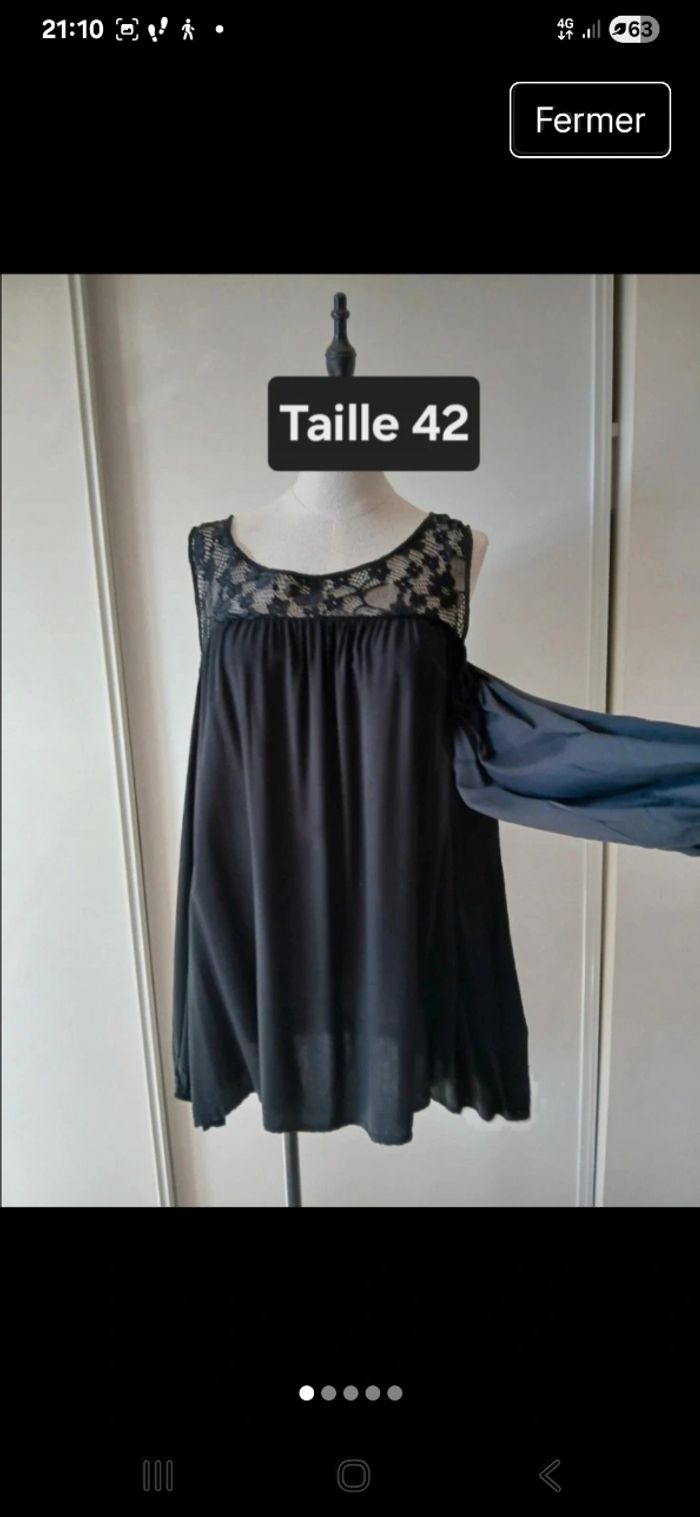 Blouse fluide Taille 42 marque Emery rose