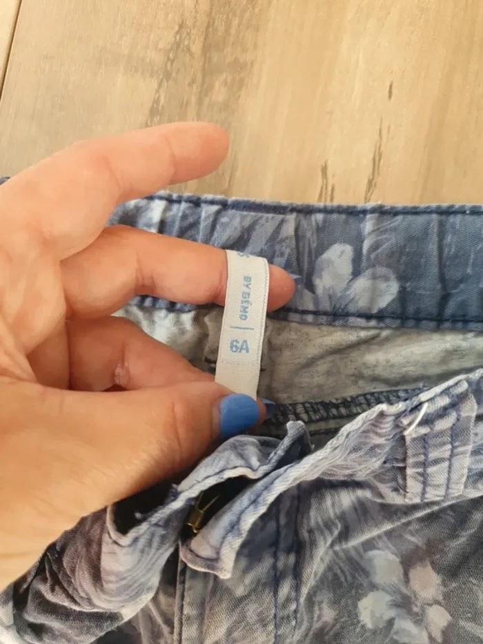 Short jeans fleuri été - photo numéro 3