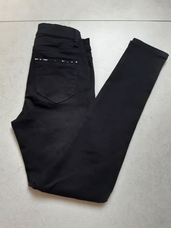 Jeans noir avec strass Oôra by M Pokora taille 34 (XS)