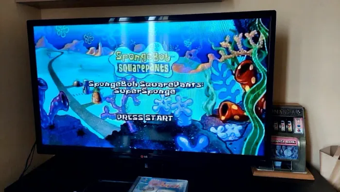 Bob l'éponge spongebob squarepants ps1 ultra rare complet Version français - photo numéro 9