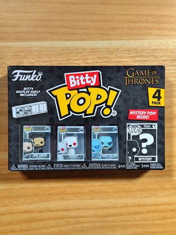 Bitty Pop! Game Of Thrones - Pack de 4 Figurines (Jon Snow, Ghost, White Walker & Mystère)