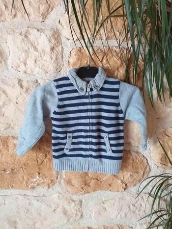 Gilet grain de blé 18 mois