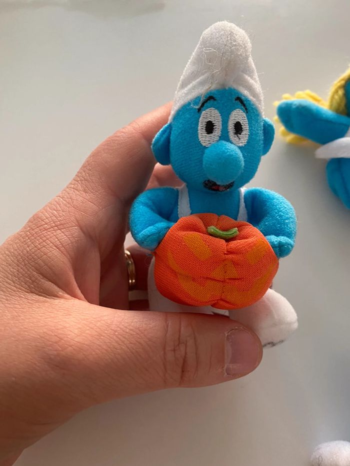 Lot peluches schtroumpfs - photo numéro 2