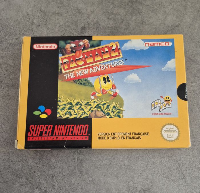 Jeu Super Nintendo Pac Man 2 ~ The New Adventures ~ Fra Fah - Super état - Complet