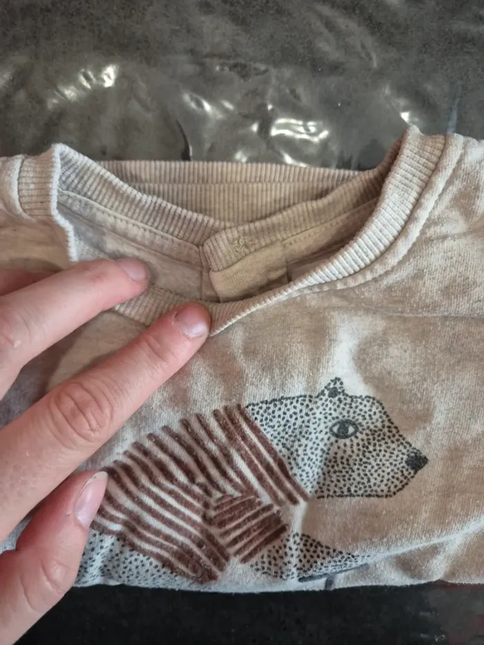Pull garcon ours sur vélo - photo numéro 5