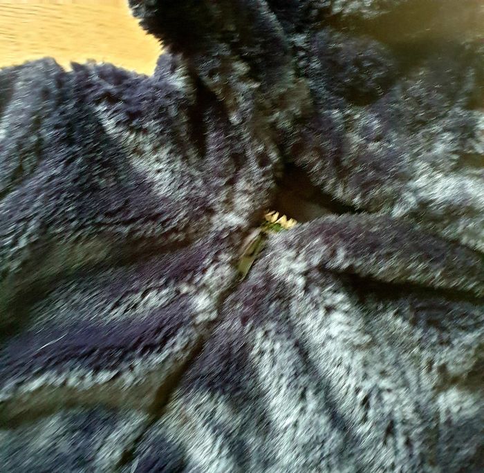 🩷 Manteau maille peluche noir 4 ans Kiabi #emyfleury_4ansfille - photo numéro 3