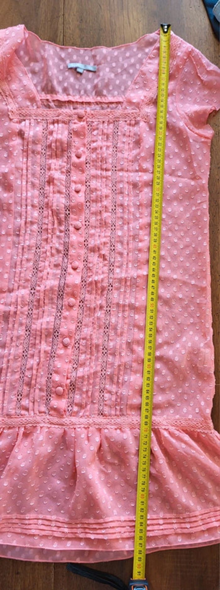 Nuisette manches courtes voile rose corail 3 Suisses Taille 36 - photo numéro 12