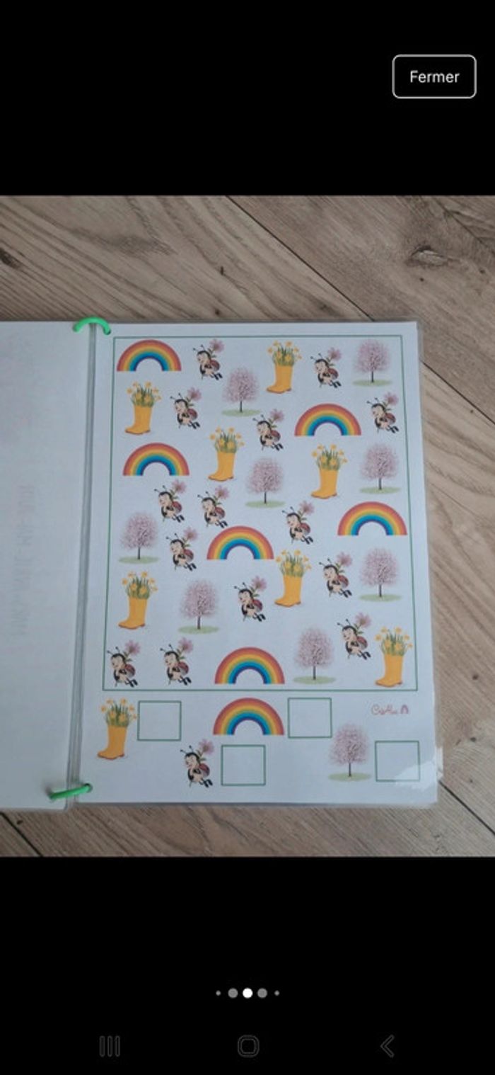 Livret d'activités thème printemps. Pédagogie montessori. Busy book quiet book - photo numéro 11