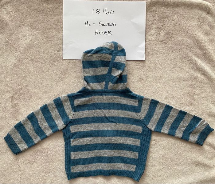 Lot 1 gilet réversible Neuf et 3 gilets zippés à capuche TBE - 18 mois - Obaïbi, Vertbaudet & autre - photo numéro 14