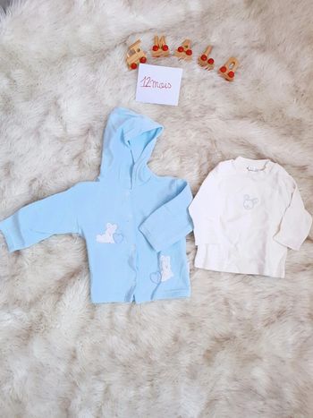 Gilet et haut 12 mois