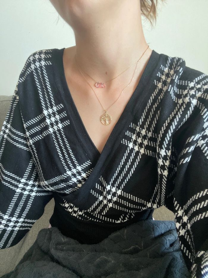 Pull léger en col V , Fashion