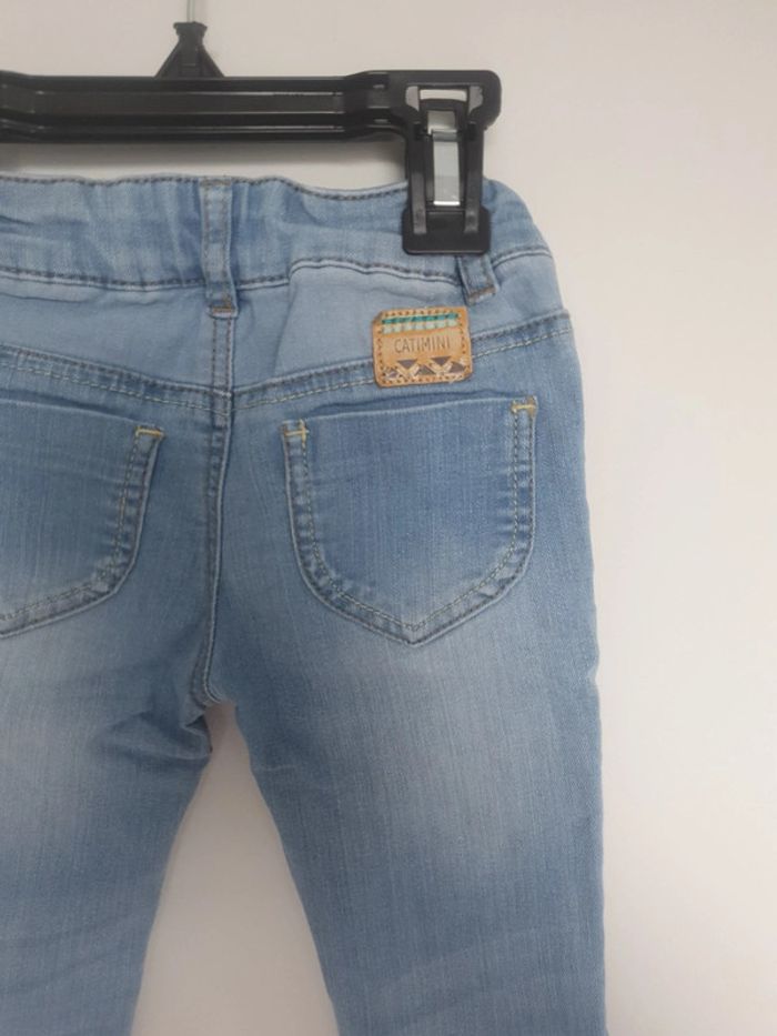 Jeans clair petit broderie de chaque côté 2 ans catimini - photo numéro 5