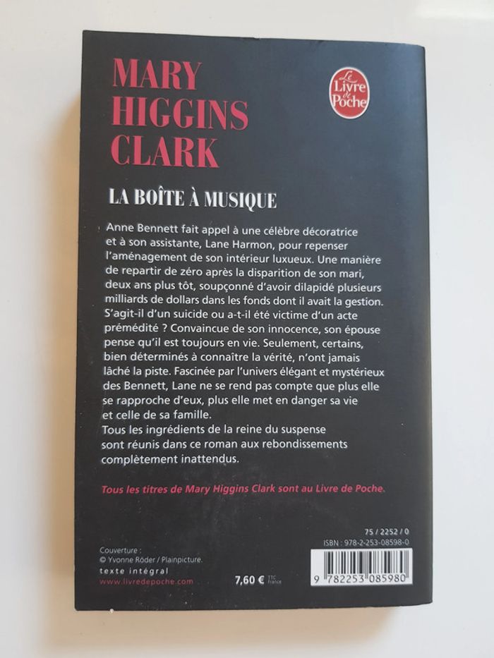 Mary Higgins Clark (Auteur) La Boîte à musique - photo numéro 4