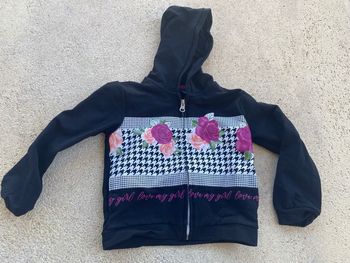 Gilet My chicco noir et blanc imprimé