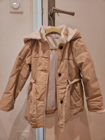 Manteau fille Mango beige
