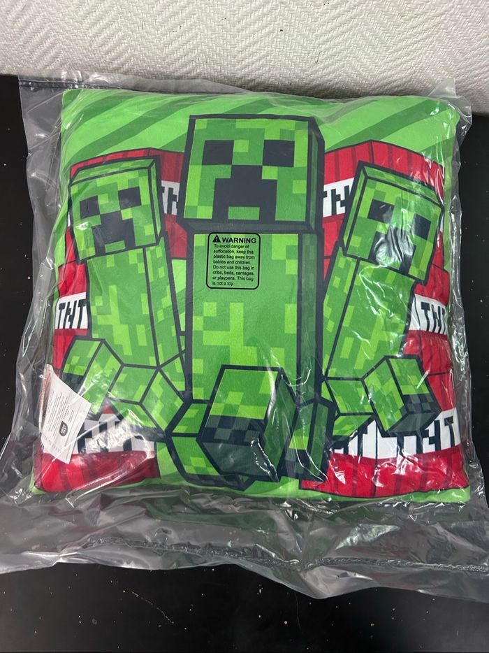 Coussin Minecraft 38 Cm( Impression Recto Verso) - photo numéro 2