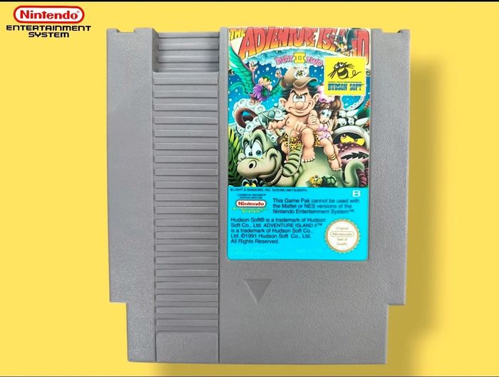 Lot 2 jeux Nintendo NES Adventure Island 2 + cartouche officielle 3 en 1 - photo numéro 3
