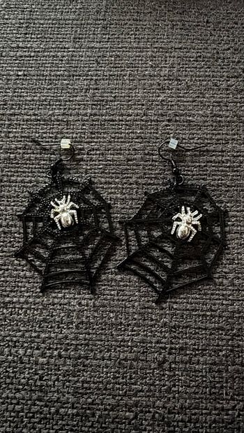 Créoles toiles d’araignées Halloween