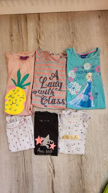 Lot de 6 tee shirt manche courte