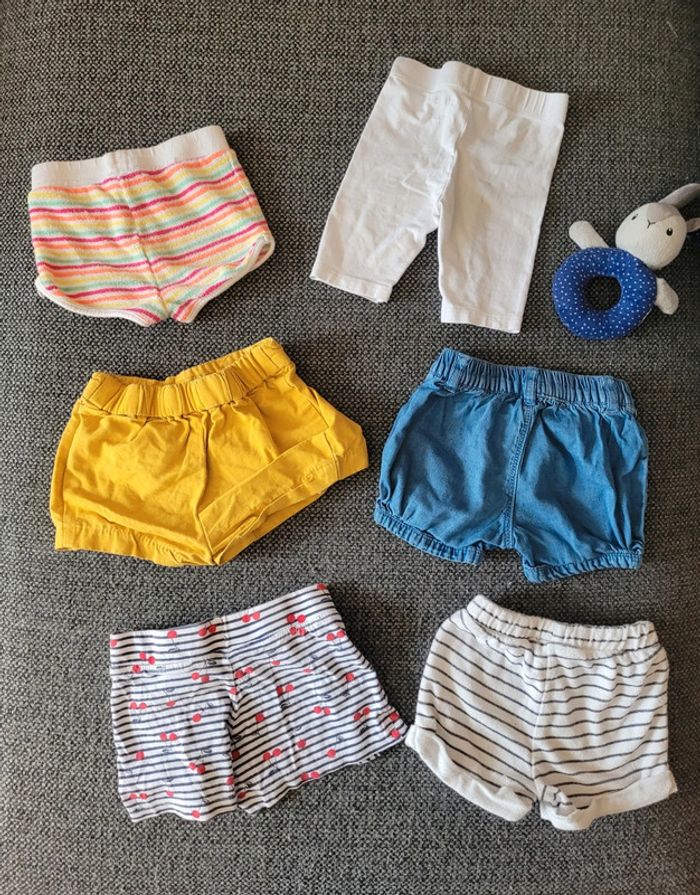 Lot 6 shorts 9-12 mois - photo numéro 7