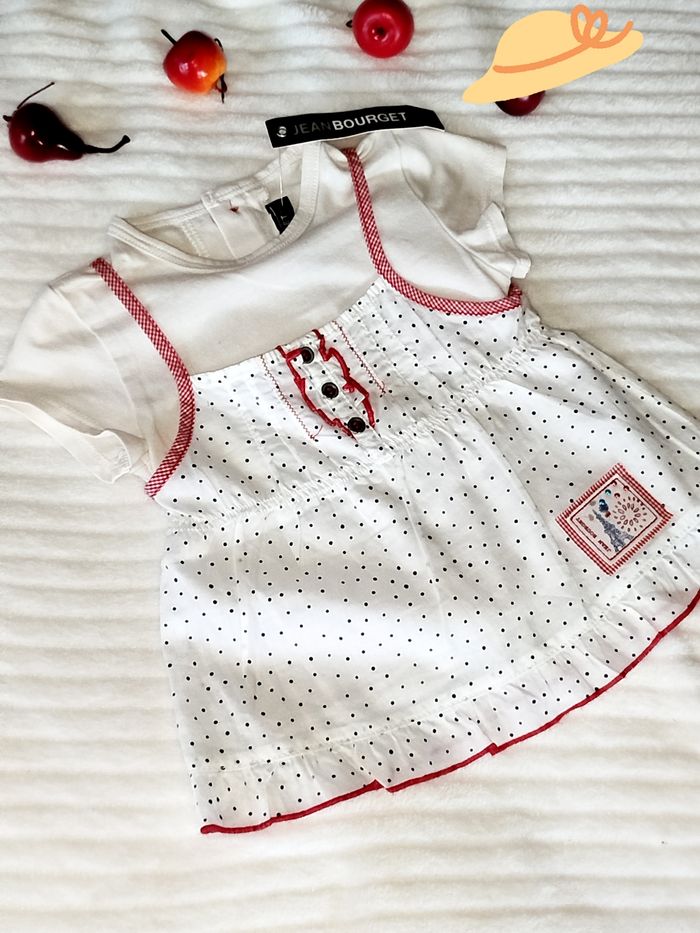 Jean Bourget Blouse fille 6 mois NEUVE