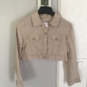 Veste courte neige à pois 6ans