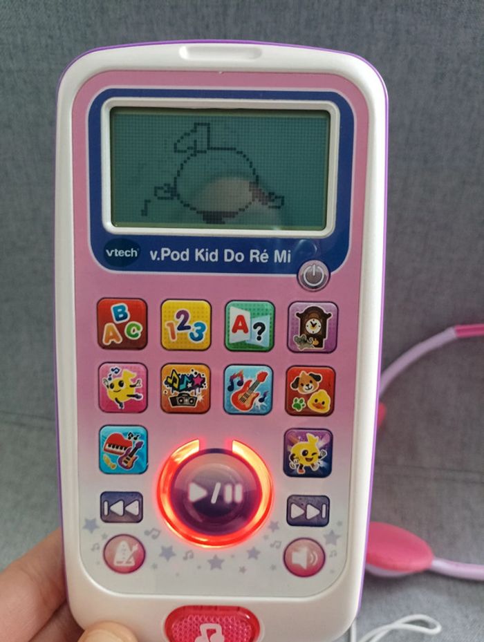 Jouet musical v pod kid do ré mi rose de vtech - photo numéro 2