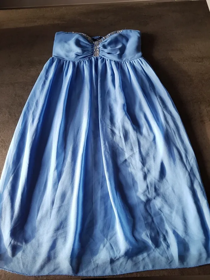 Robe soirée bleue 36 - photo numéro 2