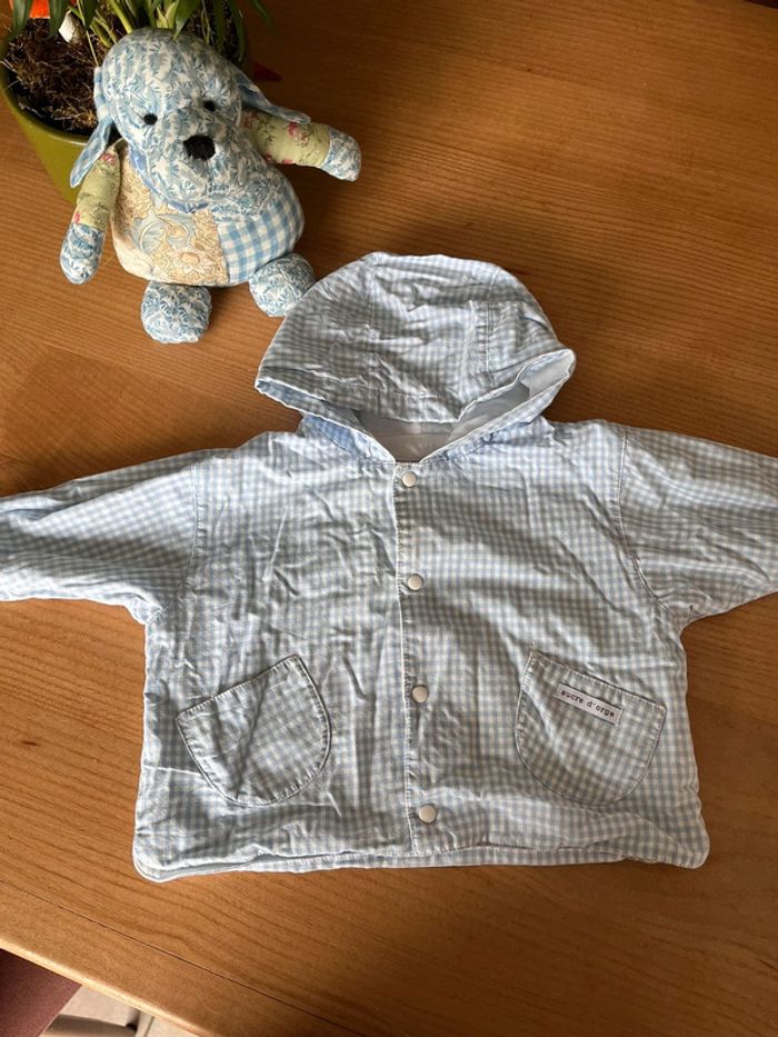 Manteau bleu vintage